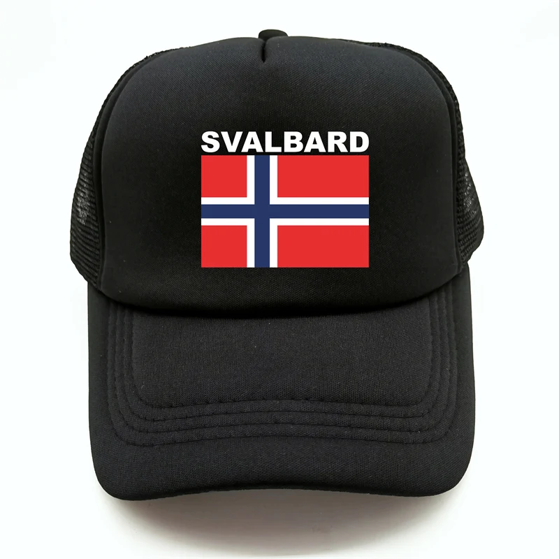 

Svalbard Trucker Cap Summer Men Cool Country Flag Hat Baseball Caps Unisex Outdoor Mesh Net Caps