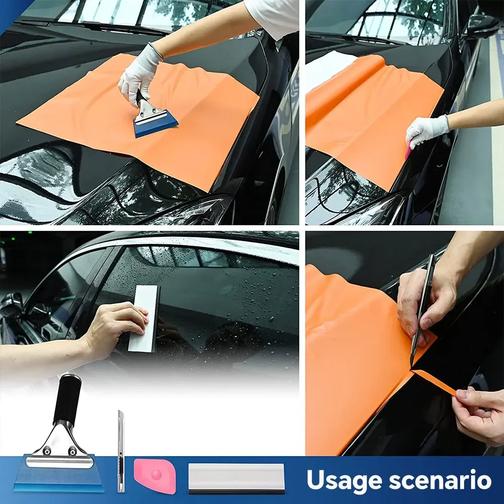 Car Wrapping Tools PFCC Car Wrapping Tools Kit for Window Film Stickers Tint Tools Vinyl Squeegee Auto Gap Dust Removal Scraper Car Accessories car wrapping tools vinyl squeegee window tinting squeegee automotive film tools