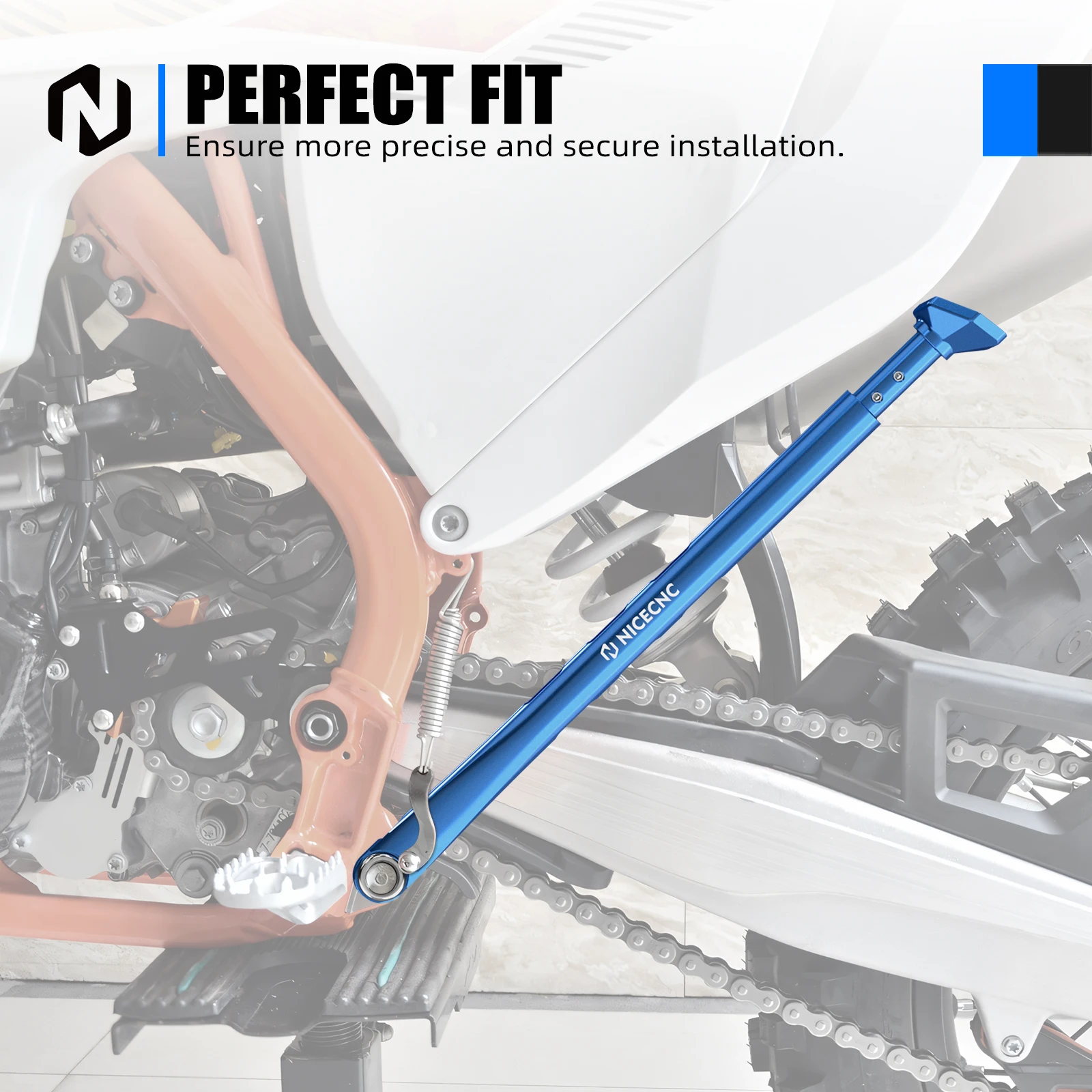 Für KTM EXC 300 EXC 250 EXCF 350 EXC450 XCW 300 XC XCF XCFW 2008-2023 Einstellbare Ständer Kick Seite Stehen Für Husqvarna TE 300 – Detail 12