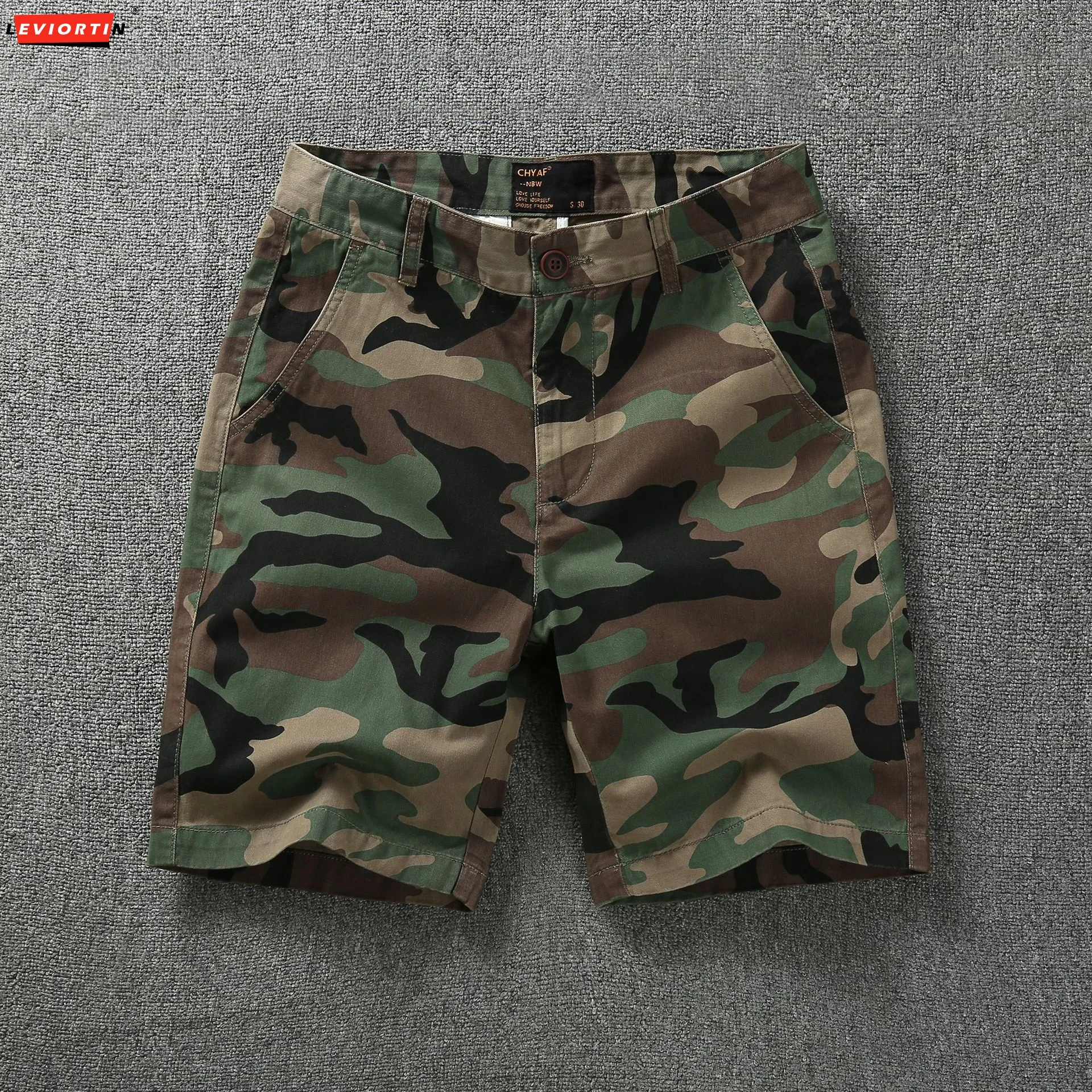 2024 Summer Men's Thin Loose Casual Pants Simple Wearable Work Clothes Camouflage Wear-resistant Tooling Sports Shorts For Man 4