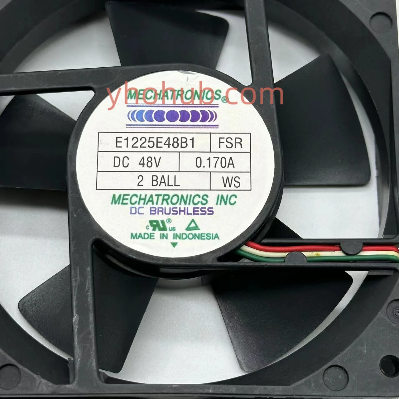 Megatronics E1225e48b1 Fsr dc 48v 0.170a 120x120x25 mm Ventilador de Refrigeração do Servidor de Fios - Imagem 4
