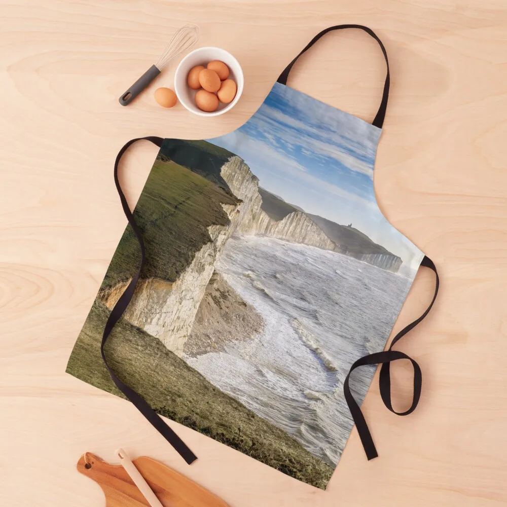 Seven Sisters and Beachy Head Apron Home Cleaning Kitchenware Household Items work ladies Apron