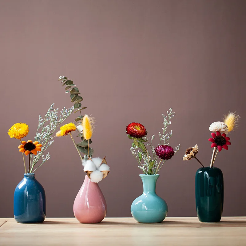 Modern Flower Vases for Homes, Living Room Decoration, Creative Ceramic Vase, Home Accessories 4