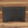 Men's Short Wallet Retro Genuine Leather Cowhide Crazy Horse Thin Cash Money Card Holder Coin Purse Holder For Man Gift 2