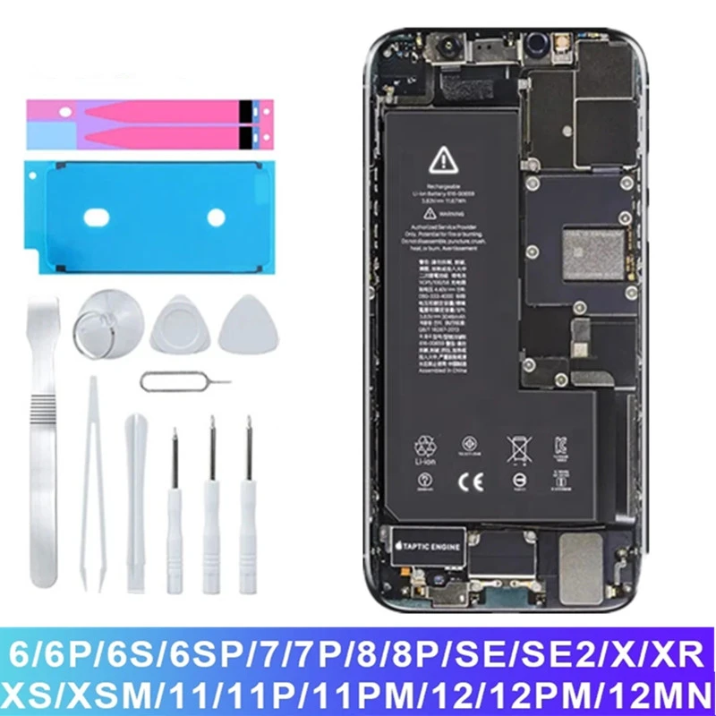Battery For iPhone 7 6S 6 8 Plus 11 12 Pro X XS MAX XR Replacement