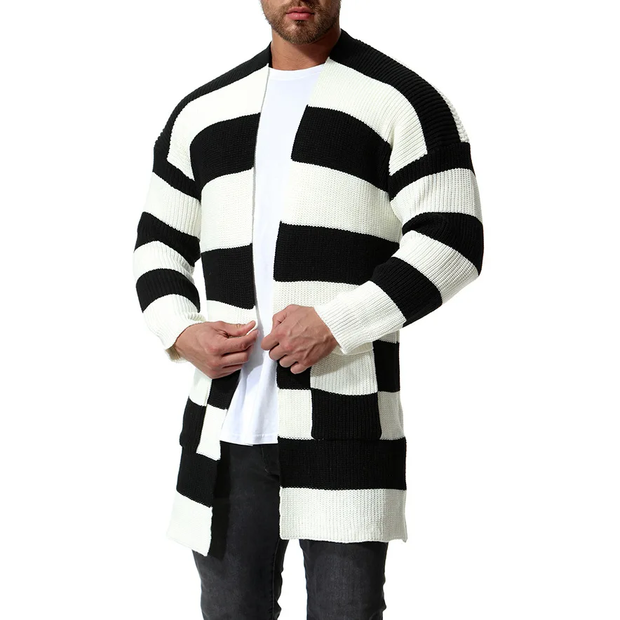 

Mens Causal Sweater Clothes Autumn Winter Solid Knitted Sweaters