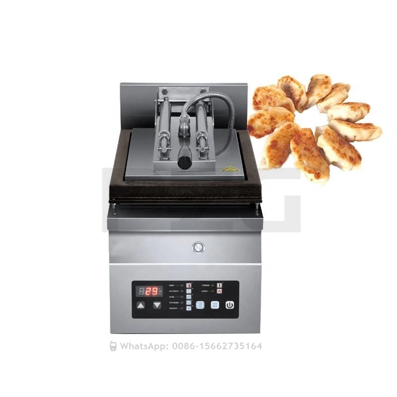 110V 220V Electric Automatic Grilled Bun Frying Pan Bun And Fried Dumpling Fryer Machine Gyoza Grilling Fryer Pan Machine 5