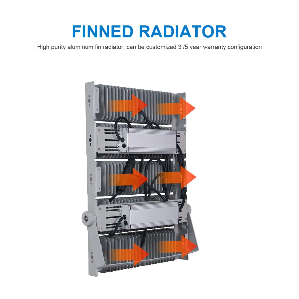 100w 200w 400w 1000w 1500w 고출력 IP65 고마스트 모듈형 경기장 LED 투광등 전기 야외 LED 투광등