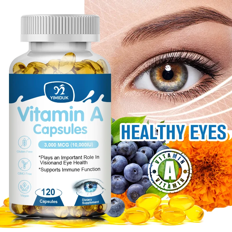 

Vitamin A 10,000 IU 60/120 Capsules Immune Support