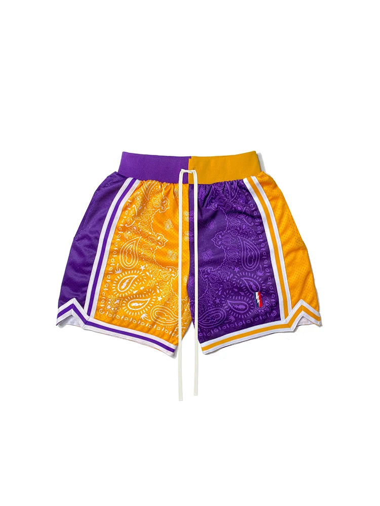 ZOOY (L-9XL) Plus Size Men's Vintage Basketball Athletic Shorts