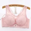 Women Elegant Plus Size Lace Bra No Underwire Comfortable Stylish 3/4 Cup Seamless Bralette Summer Thin Pregnant Maternity Bra 3