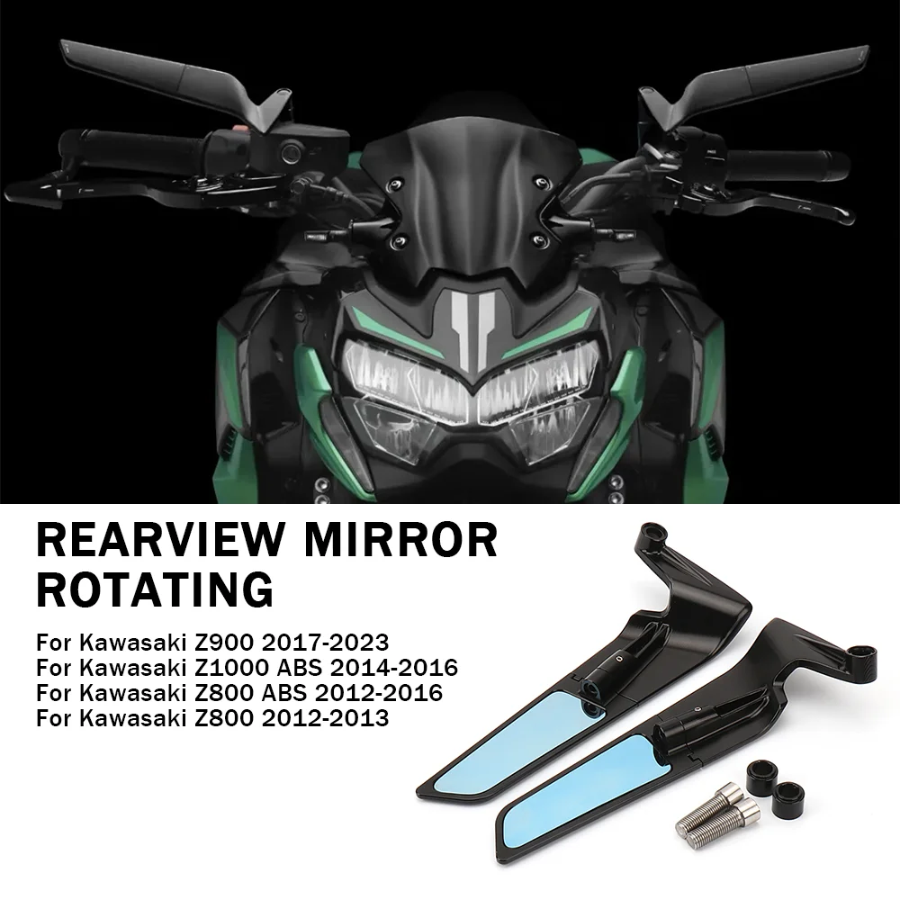 NEW Rear View Mirrors Motorcycle Rearview Side Mirrors For Kawasaki Z900/Z1000 ABS/Z800 ABS/Z800