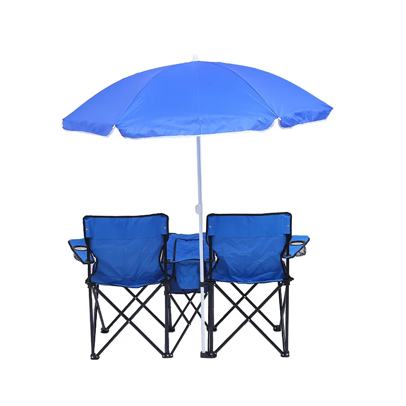 New Hot Sale Folding Double Fishing Chair Umbrella Outdoor Camping Picnic Beach  Chair Portable Fish Chair - Flanges - AliExpress