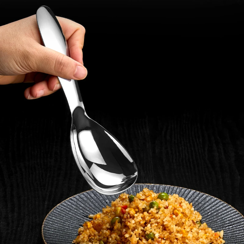 304EdelstahlWesternFoodLffelserviertrundenLffelKinderlffel