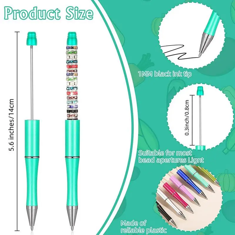 Assorted Bead Pens Light And Smooth Beadable Pen Ballpoint Pens