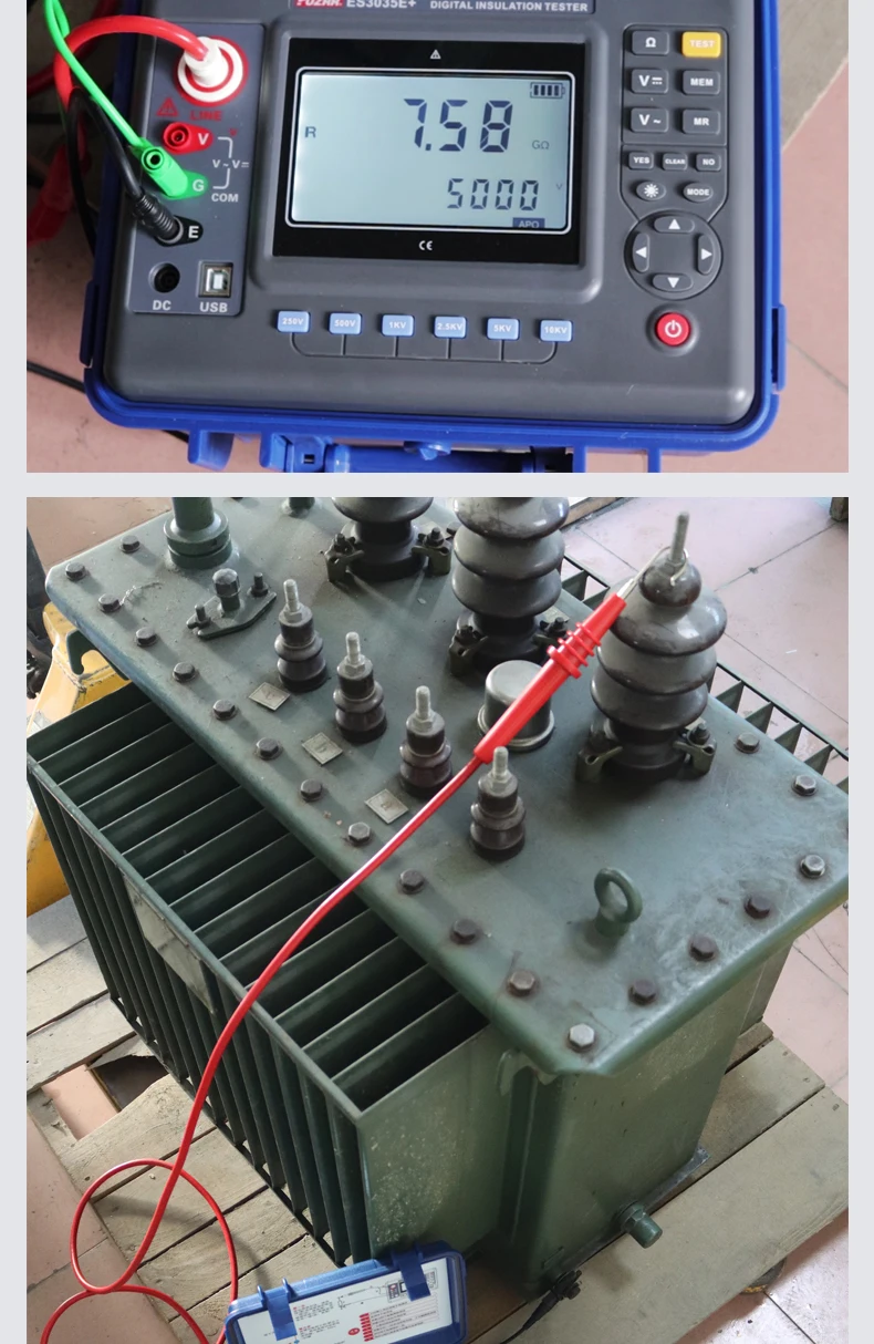 FUZRR ES3035E+ ES3035+ Digital Insulation Resistance Tester 10KV Double Insulati