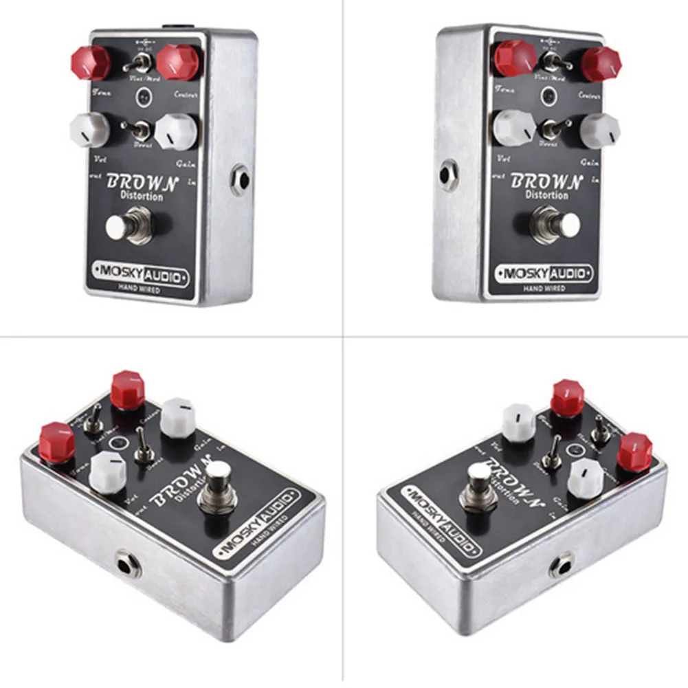 

Enhance Your Guitar Playing with Mosky Brown Distortion Guitar Effect Pedal Tone Contour Volume and Gain Adjustments