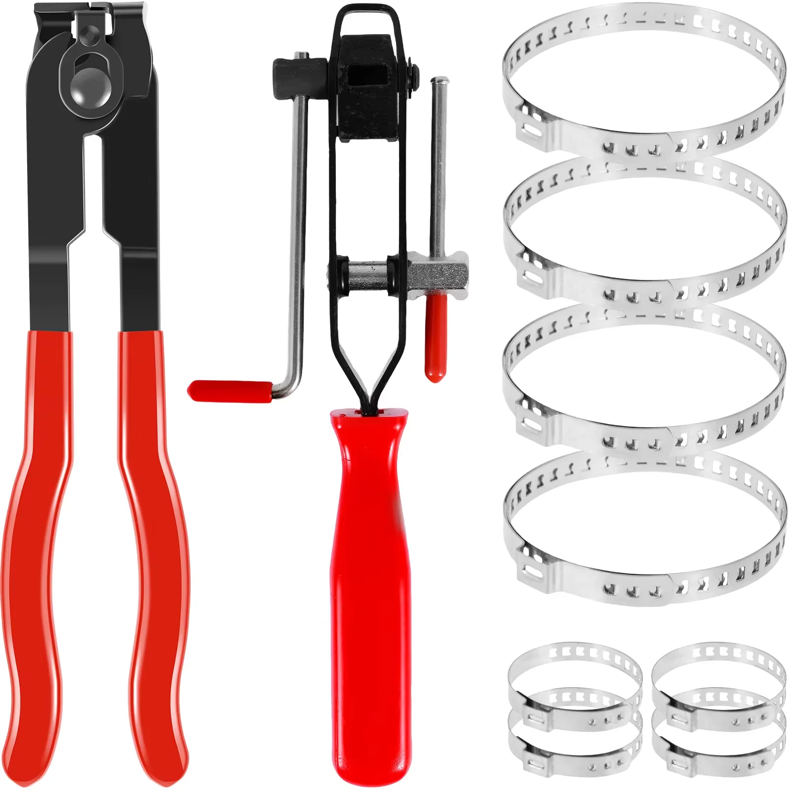 CV Joint Boot Clamp Plier Adjustable Small/Large CV Joint Crimp Clamp Plier Steel Rubber Car Binding Trunk Axle Tool