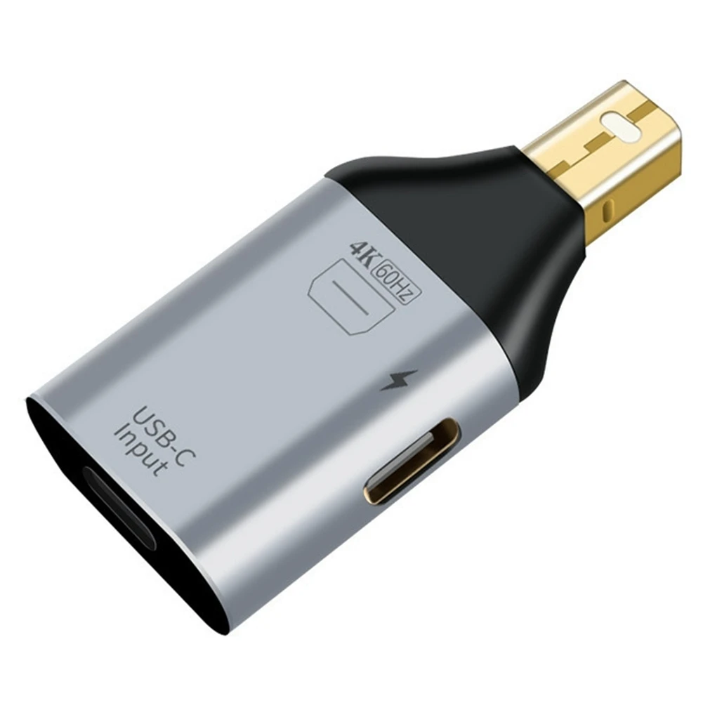 Адаптер USB Type C-C мама-HDMI-совместимый DP MiniDP Male адаптер HD видео 4K @ 60 Гц (интерфейс MINI DP-совместимый)