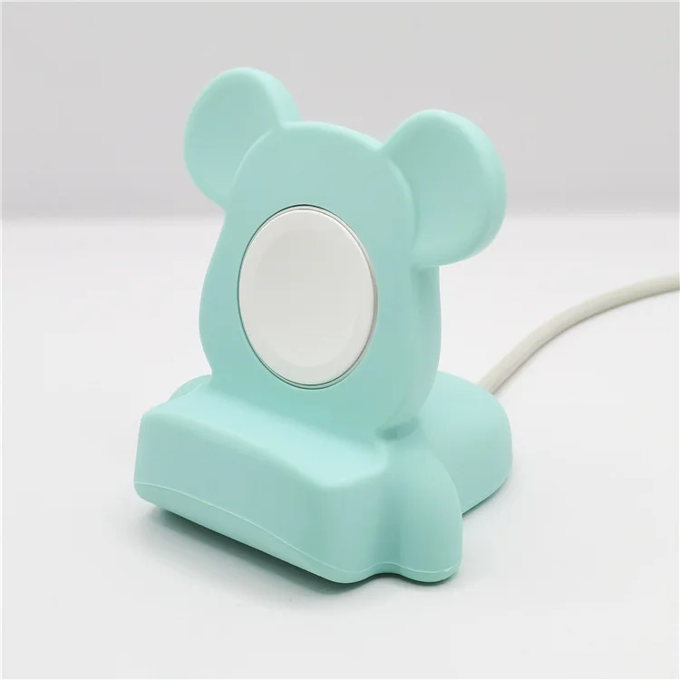 Cartoon Desktop Stand Silicone Charger For Apple Watch Series 9 8 7 6 SE 5 4 IWatch 49mm 45mm 44mm 42mm 41mm 40mm
