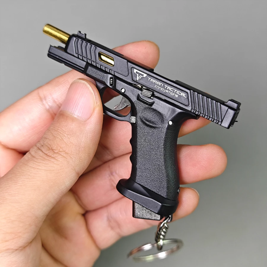 2025 New Glock 34 Tactical Alloy Mini Pistol Keychain 1:3 Scale