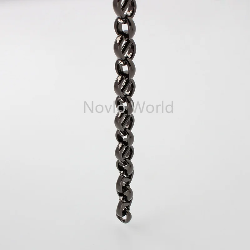 5-20pcs 4 색 36cm 길이 17*12mm 합금 불규칙한 모양의 체인 레이디의 체인 지갑 금속 가방 스트랩 지갑 액세서리