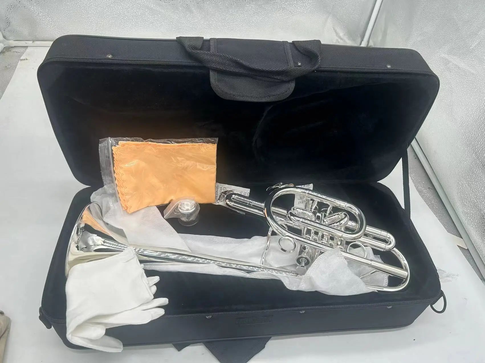 JYTR-E170 Marching Trumpet B key Silver plate case mouthpieces