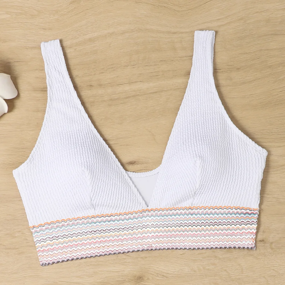 White Sexy Thong Bikini Swimsuit Women Swimwear Push Up Bikinis Set Brazilian Bathing Suit Summer Beach Wear Swimming Suits