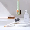 Multifunction Cleaning Shoe Brush Soft Automatic Liquid Shoe Brush Long Handle Clothes Soap Brush With Hook Clean Tool 2