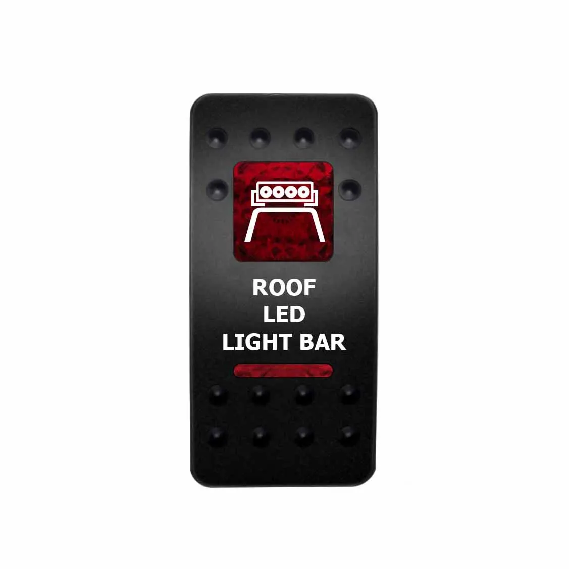1x 12/24V interruttore per auto a Led impermeabile per