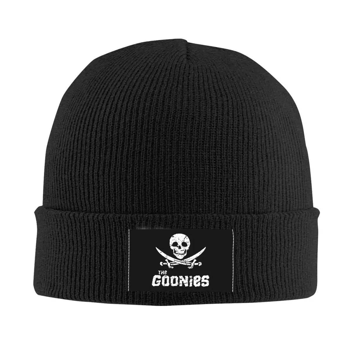 

The Goonies Distressed Art Skullies Beanies Caps Unisex Winter Warm Knitted Hat Women Men Hip Hop Adult Movie Film Bonnet Hats
