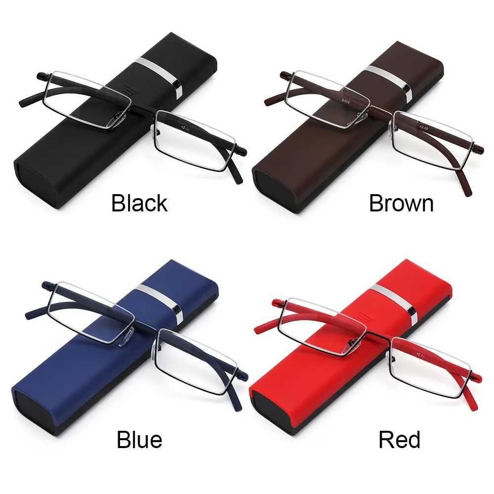 Neue tr90 presbyopische Brille Mann Blaulicht Lesebrille Männer Metall quadratische Brille für Visier plus Linsen 1.75 2.25 2,75 – Detail 8