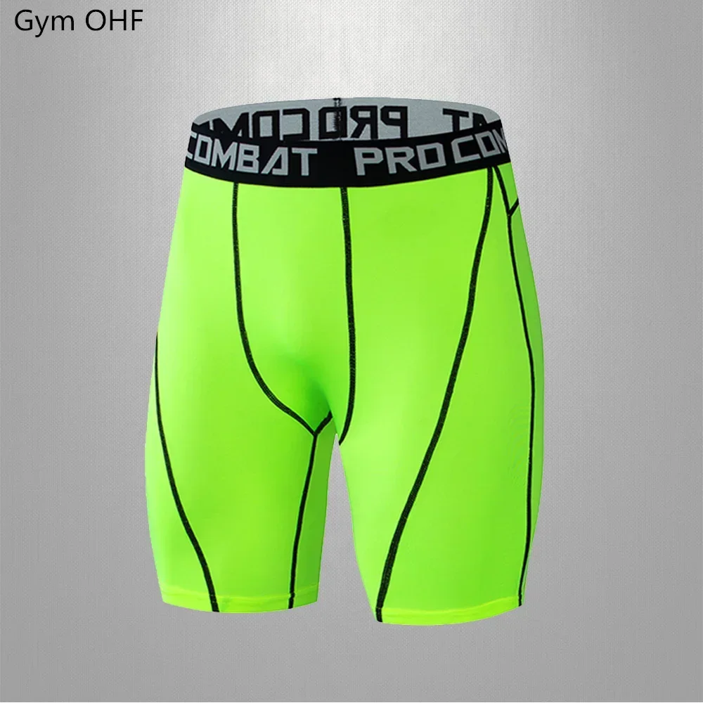 Men Sport Shorts Fitness Elastic Compression Tights Quick Drying Running Training Fitness Stretch Short Pants Men Fishing Shorts fishing shorts