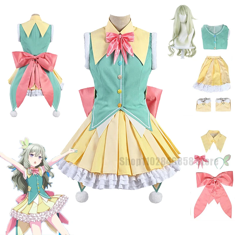 

Game Project Sekai Colorful Stage feat. Kusanagi Nene Cosplay Costume Dress Wig Halloween Christmas Party Clothing Women Girls