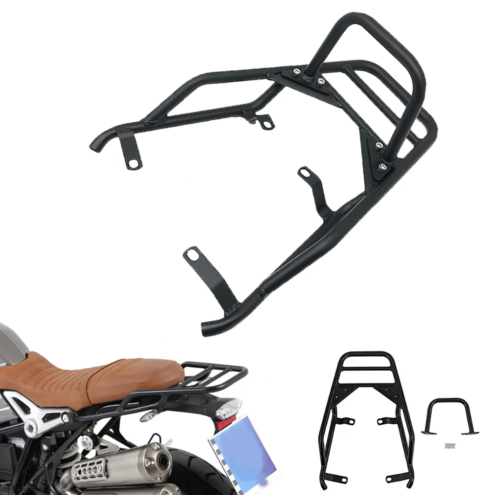 R NINE T Motorcycle Rear Seat Luggage Carrier Rack with Handle Grip For
