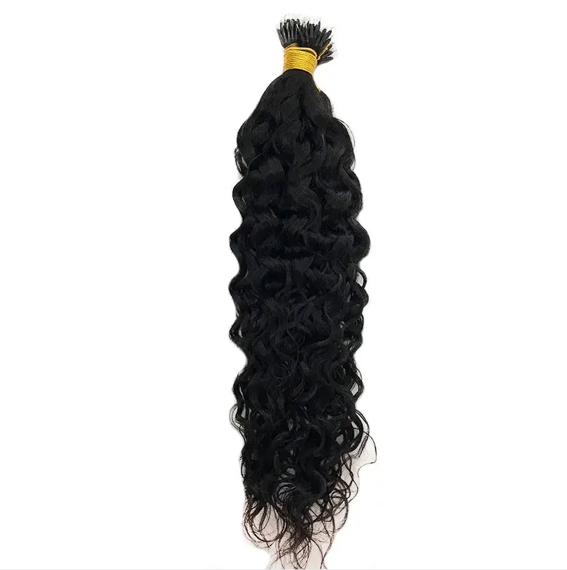 Extensioni per capelli umani veri con nano anelli, onda brasiliana, 100% Remy, extension con nano perline per donna, 300 ciocche - immagine 4