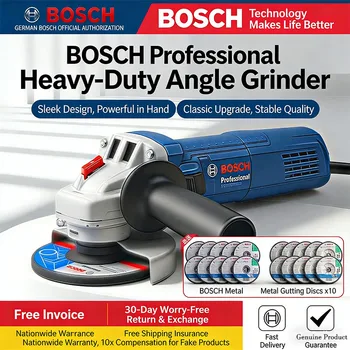 Bosch GWS900 Electric Angle Grinder/Polisher – High-Power Multi-Function Cutting, Grinding & Polishing Machine (100mm / 125mm) 1