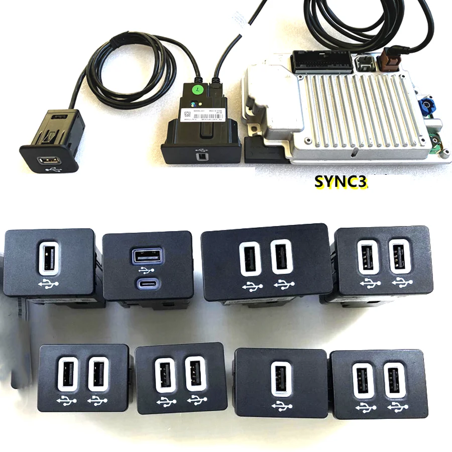 WooeightCarplayInterfaceModuleForFordSingleDualUSBTypeC