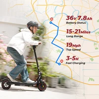 Trottinette électrique W5, moteur 350W, batterie 36V7.8Ah, vitesse maximale 30 km/h, autonomie 34 km, double freinage, pneus gonflables, connexion APP 6