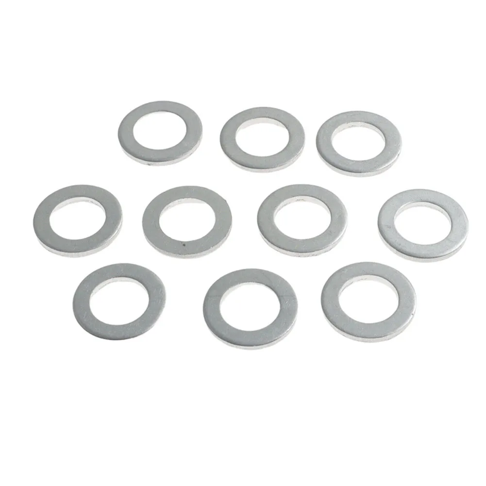 10pcs Engine Oil Drain Plug Washer Gaskets 14mm 94109-12000 Aluminum Honda Acura Civic Odyssey CRV Auto Parts