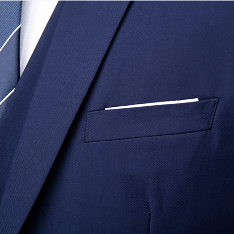 Mens Suit Men's Business Blazers Wedding Groom's Three-piece Suit Tuxedo S-6XL