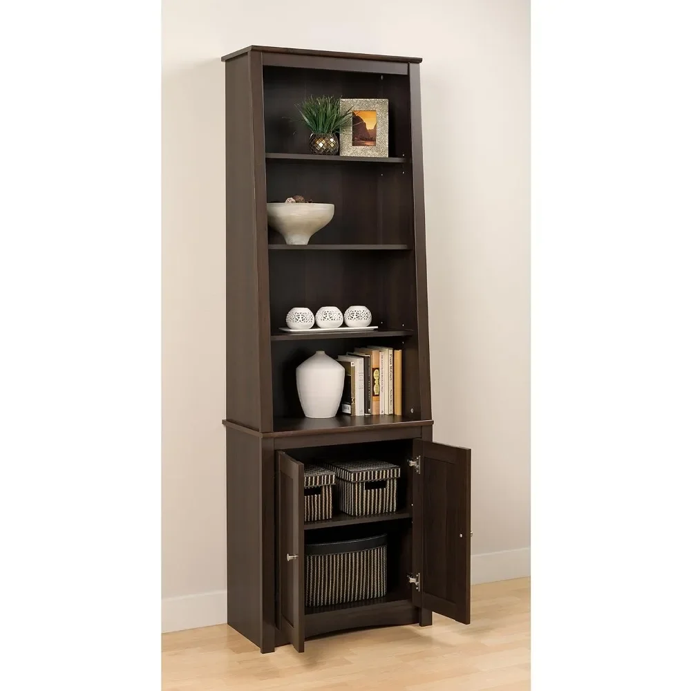 Bookcases, with 2 Shaker Doors, Modern Tilting Design, Adjustable Shelves and A Fixed Shelf ,bookcase 3