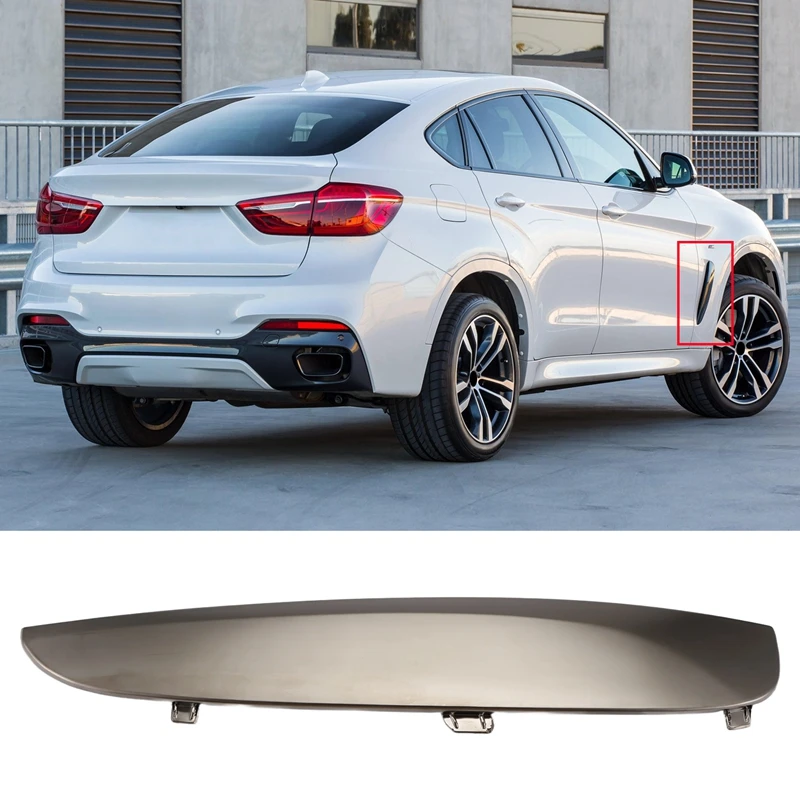 Car Air Duct Side Panel Trim For BMW X6 F16 2015- 35I 35Ix 5Ix 50Ix Front Fender Vent Decor Strip