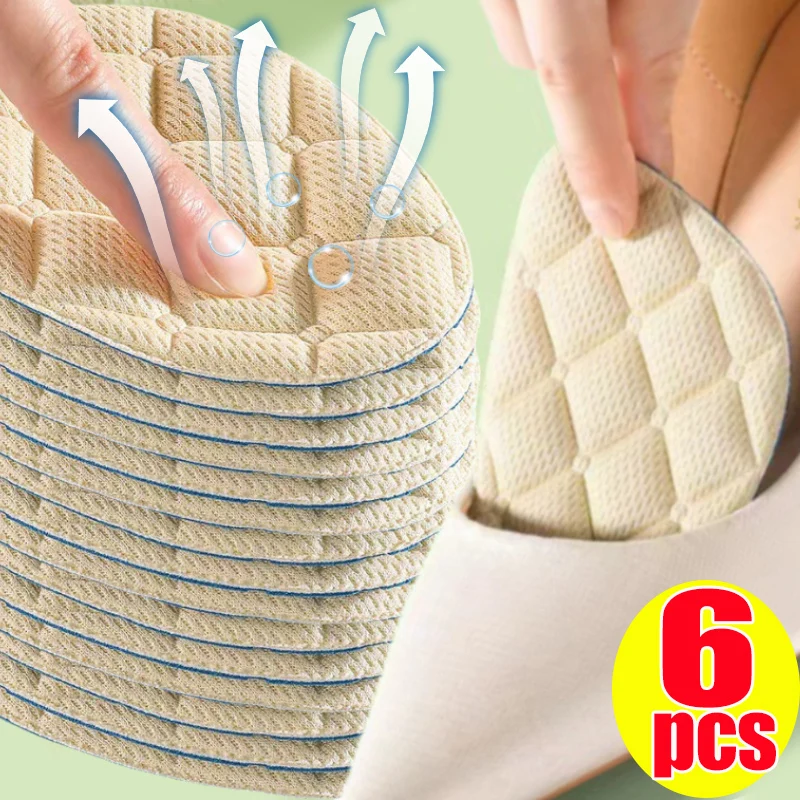 

2/6PCS Non-slip Crown Forefoot Pads Women Cushion Pain Relief Foot Care Pad High Heels Half-size Insert Shoe Sole Foot Insoles