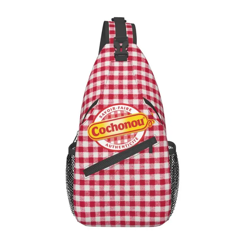 

Personalized Pig Cochonou Sling Bag for Men Fashion Shoulder Chest Crossbody Backpack Travel Hiking Daypack