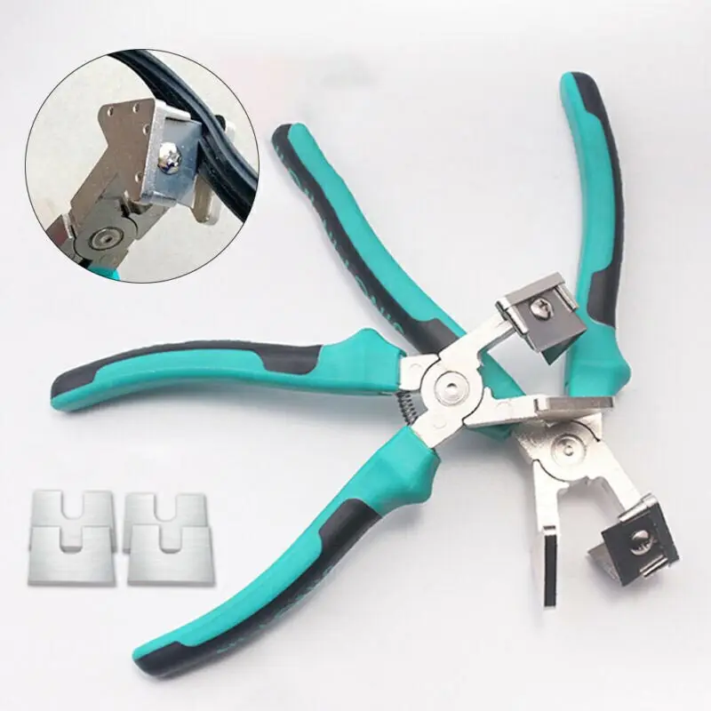 V Shape Rubber Strip Scissors Window Sealing Hair Scissors 4 Blades