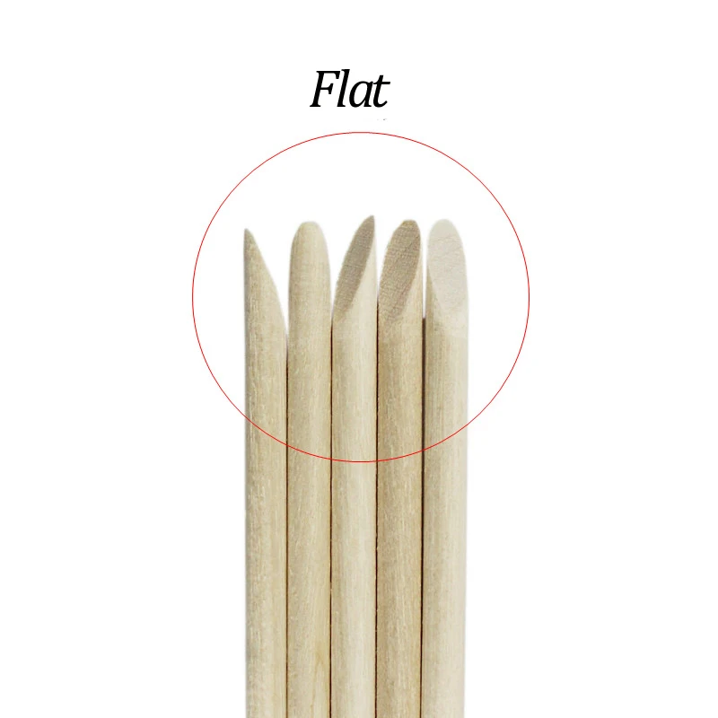 100Pcs/500Pcs Holz Häutchen Pusher Sticks 63/75/95/105/127/150/178MM Für Gel Polnisch Entfernen Sauber Pediküre DIY Design Punktierung Werkzeug – Detail 4