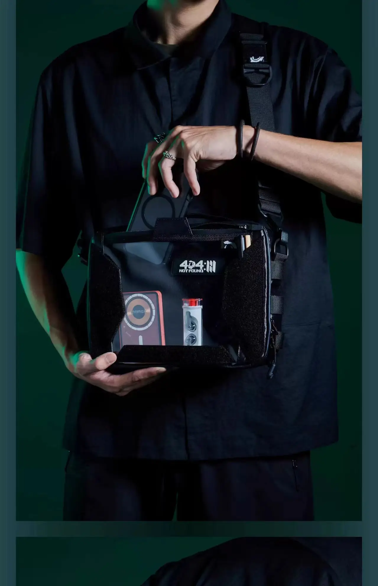 Overclock roam 25ss "Negative Display" Transparent side shoulder bag dnm xpac materials techwear accessories edc carrier 9 Overclock roam 25ss