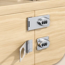 Cabinet Door Combination Lock Left or Right Installed Accessory Stainless Steel for File Cabinet Drawer Versatile Sturdy