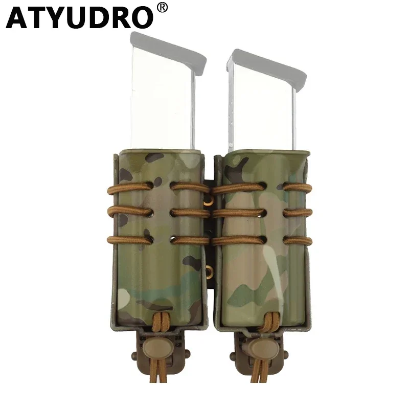 

ATYUDRO Tactical Hunting Urban 9mm Double Quick Pull Mag CS Shooting Outdoor Wargame Gear Airsoft Acessories Paintball Equipment